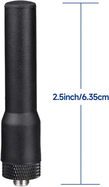 Bingfu Dual Band VHF UHF 136-174MHz 400-470MHz Ham Radio Antenna Two Way Radio Walkie Talkie 2.5 inch Mini Soft Whip SMA Female Antenna 4-Pack for Wouxun Baofeng BF-F8HP UV-5R UV-82 BF-888S