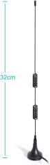 Bingfu Dual Band 978MHz 1090MHz 6dBi Magnetic Base SMA Male MCX Antenna for Aviation Dual Band 978MHz 1090MHz ADS-B Receiver RTL SDR Software Defined Radio USB Stick Dongle Tuner Receiver