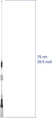Bingfu Vehicle Dual Band Ham Radio Mobile Radio Antenna PL259 VHF UHF 136-174MHz 400-470MHz Amateur Mobile Transceiver Car Antenna for BTECH ICOM  Midland Yaesu TYT AnyTone Radioddity Cobra