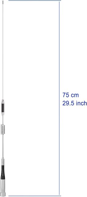 Bingfu Vehicle Dual Band Ham Radio Mobile Radio Antenna PL259 VHF UHF 136-174MHz 400-470MHz Amateur Mobile Transceiver Car Antenna for BTECH ICOM  Midland Yaesu TYT AnyTone Radioddity Cobra