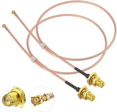 Bingfu Dual Band WiFi 2.4GHz 5GHz 5.8GHz 8dBi RP-SMA Male Antenna 30cm 12 inch RG178 U.FL IPX IPEX to RP-SMA Female Cable 2-Pack for WiFi Router Wireless Mini PCI Express PCIE Network Card Adapter