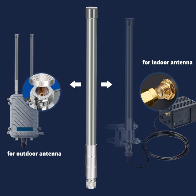 Bingfu 915MHz Helium HNT Lora Antenna 3dBi - 10ft ALSR240 Low Loss Cable - Compatible with Nebra Bobcat 300 Cal-Chip RAK V2 Syncrobit SenseCAP M1 Helium HNT Miner Hotspot Gateway