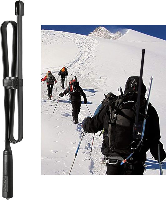 Bingfu Dual Band VHF UHF 136-520MHz 31 inch Foldable CS Tactical SMA Female Ham Radio Antenna for  Wouxun Baofeng BF-F8HP UV-5R UV-82 BF-888S GT-3 Handheld Ham Two Way Radio Walkie Talkie