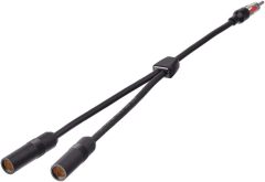 Bingfu Car Antenna Splitter Car FM AM Radio Antenna Adapter Splitter Cable,DIN 1 Male to 2 Female Connector Cable for Vehicle Truck SUV Car Audio Radio Stereo Head Unit Receiver Antenna