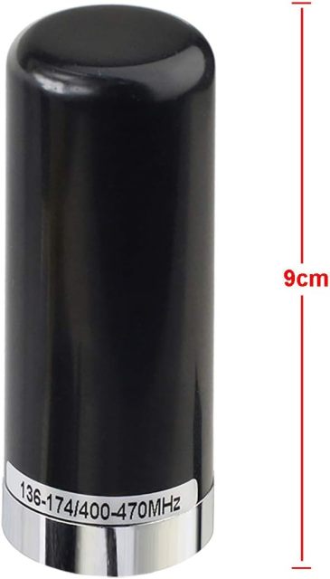 Bingfu Vehicle Ham Radio Mobile Radio Antenna VHF UHF 136-174MHz 400-470MHz Car Truck Amateur Radio Two Way Radio Low Profile Antenna with Lip Mount Fixed Bracket PL259 Male 5m 16.5 feet RG58 Cable