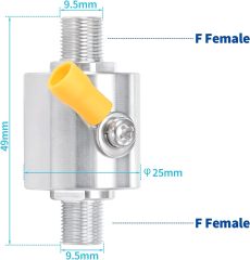 Bingfu Coaxial Lightning Arrestor 75 ohm F Female to F Female Jack DC-3GHz Surge Protector with 90 V Gas Tube Surge Arrester Antenna Lightning Protection for Satellite Cable TV Antenna 2G 3G 4G LTE