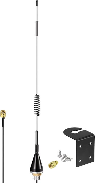 Bingfu 4G LTE 7dBi RP-SMA Male Antenna Outdoor Fixed Bracket Wall Mount Antenna Compatible with 4G LTE Wireless Router Cellular Trail Camera Game Camera Outdoor Security Camera