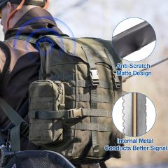 Bingfu Dual Band VHF UHF 136-520MHz 18.5 inch Foldable CS Tactical SMA Female Ham Radio Antenna for  Wouxun Baofeng BF-F8HP UV-5R UV-82 BF-888S GT-3 Handheld Ham Two Way Radio Walkie Talkie
