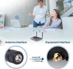 Bingfu Dual Band WiFi 2.4GHz 5GHz 5.8GHz 8dBi MIMO RP-SMA Male Antenna (2-Pack) for WiFi Router Wireless Network Card USB Adapter Security IP Camera Video Surveillance Monitor