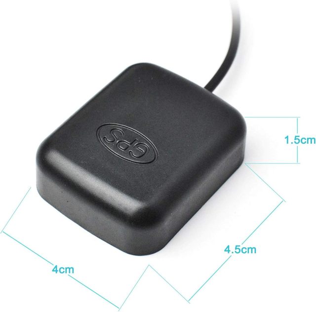 Bingfu Car Dash Cam GPS Antenna Vehicle Dash Camera GPS Antenna Waterproof Hidden Adhesive Mount 3.5mm Plug GPS Antenna for Car Dash Cam Dashboard Camera Safety Vedio DVR Recorder GPS Tracker Receiver