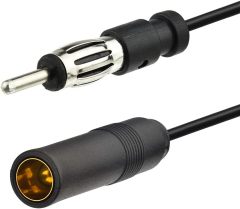 Bingfu Car Radio Antenna Extension Cable 3 feet / 1m Car FM AM Radio Car Antenna Extension Cable Cord DIN Plug Connector Coaxial Cable for Vehicle Truck Car Stereo Head Unit CD Media Receiver Player