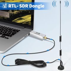 Bingfu Dual Band 978MHz 1090MHz 6dBi Magnetic Base SMA Male MCX Antenna for Aviation Dual Band 978MHz 1090MHz ADS-B Receiver RTL SDR Software Defined Radio USB Stick Dongle Tuner Receiver