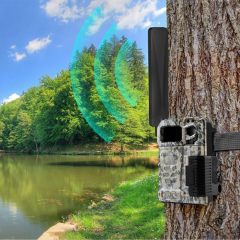 Bingfu 4G LTE Cellular Trail Camera Antenna 9dBi RP-SMA Male (4-Pack) Compatible with Spypoint Link Micro Solar EVO Link S Dark Wildlife Hunting Game Cam Outdoor Mobile Security Camera
