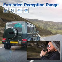 Bingfu Vehicle Ham Radio Mobile Radio Antenna VHF UHF 136-174MHz 400-470MHz Car Truck Amateur Radio Two Way Radio Antenna with Lip Mount Fixed Bracket PL259 Male 5m 16.5 feet RG58 Cable