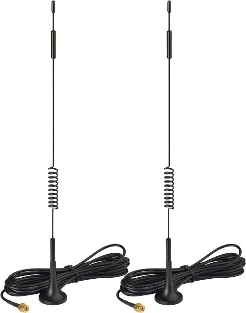 Bingfu 4G LTE 7dBi Magnetic Base MIMO SMA Male Antenna (2-Pack) Compatible with 4G LTE Wireless CPE Router Hotspot Cellular Gateway Industrial IoT Router