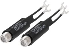 Bingfu 75 ohm F-Type to 300 ohm Twin-Lead UHF/VHF/FM Balun Antenna Matching Transformer Converter Coaxial Adapter Connector 2 Pack