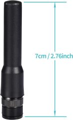 Bingfu Ham Radio BNC Male Soft Antenna Police Radio Scanner Antenna 2-Pack Compatible with Uniden SR30C Bearcat BC125AT BCD436HP BC75XLT BCD325P2 Police Radio Scanner Frequency Counter Two Way Radio