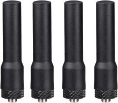 Bingfu Dual Band VHF UHF 136-174MHz 400-470MHz Ham Radio Antenna Two Way Radio Walkie Talkie 2.5 inch Mini Soft Whip SMA Female Antenna 4-Pack for Wouxun Baofeng BF-F8HP UV-5R UV-82 BF-888S