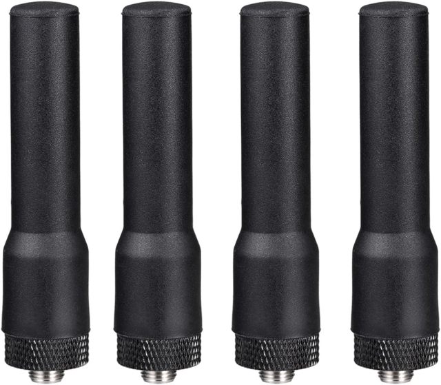 Bingfu Dual Band VHF UHF 136-174MHz 400-470MHz Ham Radio Antenna Two Way Radio Walkie Talkie 2.5 inch Mini Soft Whip SMA Female Antenna 4-Pack for Wouxun Baofeng BF-F8HP UV-5R UV-82 BF-888S