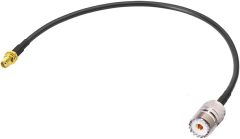 Bingfu Ham Radio Antenna Adapter SMA Female to UHF SO239 Female RG58 Coaxial Jumper Cable 30cm 12 inch for Ham Two Way Radio Walkie Talkie Wouxun Baofeng BF-F8HP UV-5R UV-82 BF-888S GT-3