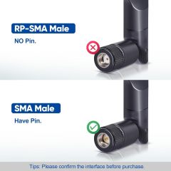 Bingfu 4G LTE 8dBi SMA Male Antenna (2-Pack) Compatible with 4G LTE Wireless CPE Router Hotspot Cellular Gateway Trail Camera Game Camera Outdoor Security Camera