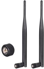 Bingfu 4G LTE Antenna Cellular 6dBi SMA Male Antenna (2-Pack) Compatible with 4G LTE Wireless CPE Router Hotspot Cellular Gateway Industrial IoT Router Trail Camera Game Camera Outdoor Security Camera