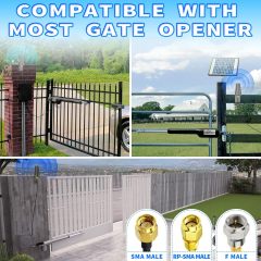 Bingfu Garage Door Gate Opener Antenna for GTO Mighty Mule MM371W MM372W MM571W MM572W MMS100 LiftMaster Ghost Controls Multicode Automatic Gate Opener F Type/SMA/RP-SMA Antenna Extender
