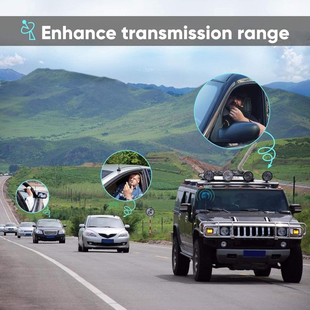 Bingfu Dual Band VHF UHF 136-174MHz 400-470MHz Ham Radio Magnetic Base Antenna Handheld Two Way Radio SMA Female Antenna for Wouxun BaoFeng BF-F8HP UV-5R UV-82 BF-888S Ham Radio Walkie Talkie