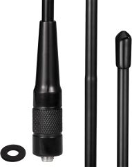 Bingfu Dual Band VHF UHF 136-174MHz 400-470MHz Ham Radio Antenna 2-Pack Walkie Talkie Flexible Whip Antenna SMA Female for Wouxun Baofeng Radios BF-F8HP UV-5R UV-82 BF-888S Two Way Radio