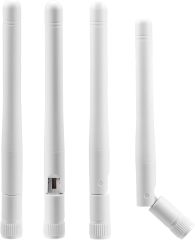 Bingfu External WiFi Antenna RP-SMA 2.4GHz 5GHz 5.8GHz 3dBi Dual Band Wireless Antennas Replacement (4-Pack) for WiFi Router Security IP Camera Access Point USB WiFi Adapter Antennae