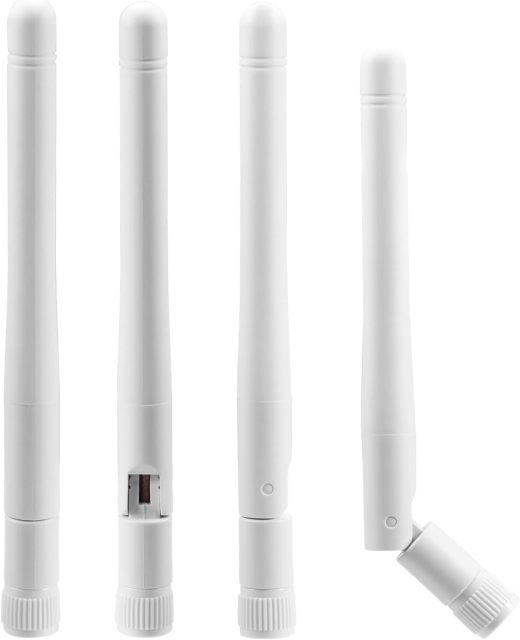 Bingfu External WiFi Antenna RP-SMA 2.4GHz 5GHz 5.8GHz 3dBi Dual Band Wireless Antennas Replacement (4-Pack) for WiFi Router Security IP Camera Access Point USB WiFi Adapter Antennae