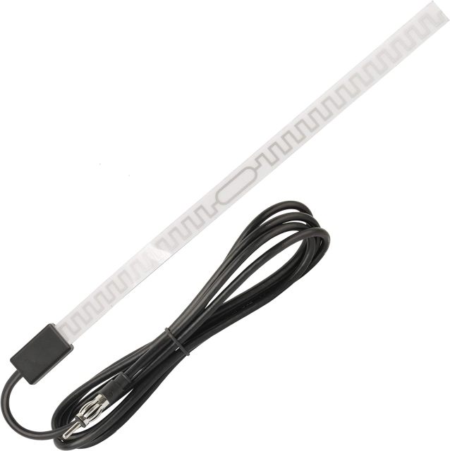 Bingfu Car Hidden Antenna Car Stereo AM FM Radio Antenna Car Windshield Window Glass Hidden Adhesive Mount Antenna Aerial for Vehicle Truck SUV Car Stereo Audio Radio Head Unit CD Media Receiver