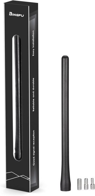 Bingfu Universal Car Roof Antenna Replacement Compatible with Jeep Ford GMC Dodge Chevrolet Hyundai Infiniti Kia Toyota Nissan Chevy Chrysler 200 Fiat 500 Mazda 3 Subaru Forester Honda CRV Vehicle