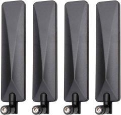 Bingfu 4G LTE Cellular Trail Camera Antenna 9dBi RP-SMA Male (4-Pack) Compatible with Spypoint Link Micro Solar EVO Link S Dark Wildlife Hunting Game Cam Outdoor Mobile Security Camera