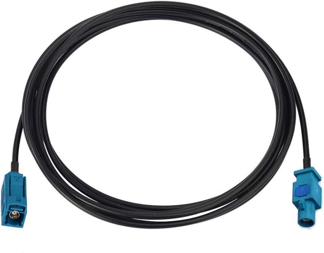 Bingfu Fakra Z Female to Male Vehicle Antenna Extension Cable 2m 6.5 feet for Car Stereo Android Head Unit GPS Navigation FM AM Radio Sirius XM Satellite Radio 4G LTE TEL Telematics Bluetooth Module
