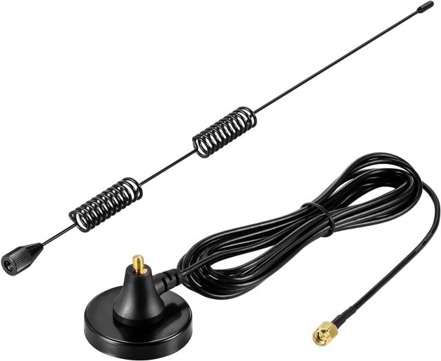 Bingfu Dual Band VHF UHF 136-174MHz 400-470MHz Ham Radio Magnetic Base Antenna Handheld Two Way Radio SMA Male Antenna for Ham Radio Walkie Talkie Icom Yaesu Vertex Standard Horizon Marine VHF Radio