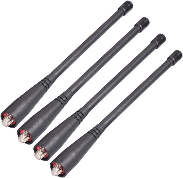 Bingfu Dual Band VHF UHF 136-174MHz 400-470MHz Ham Radio Antenna Handheld Two Way Radio Walkie Talkie SMA Female Soft Antenna 4-Pack for  Wouxun Baofeng BF-F8HP UV-5R UV-82 BF-888S GT-3 Radio