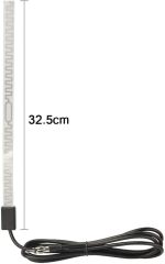 Bingfu Car Hidden Antenna Car Stereo AM FM Radio Antenna Car Windshield Window Glass Hidden Adhesive Mount Antenna Aerial for Vehicle Truck SUV Car Stereo Audio Radio Head Unit CD Media Receiver