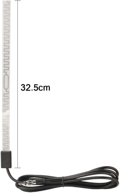 Bingfu Car Hidden Antenna Car Stereo AM FM Radio Antenna Car Windshield Window Glass Hidden Adhesive Mount Antenna Aerial for Vehicle Truck SUV Car Stereo Audio Radio Head Unit CD Media Receiver