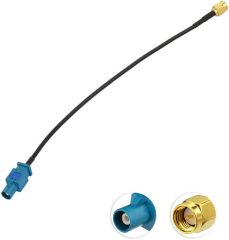 Bingfu Fakra Z Male to SMA Male Vehicle Antenna Adapter Cable 30cm 12 inch for Car Stereo Android Head Unit GPS Navigation FM AM Radio Sirius XM Satellite Radio 4G LTE TEL Telematics Bluetooth Module