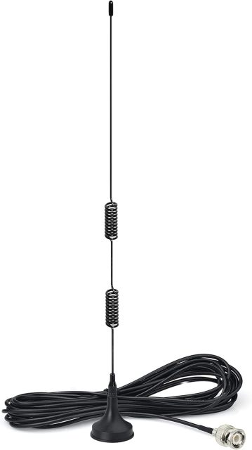 Bingfu 20-1300MHz Police Scanner Antenna Radio Scanner Magnetic Base Antenna HF VHF UHF Ham Radio BNC Male Antenna (2-Pack) Compatible with Uniden Bearcat Whistler Radio Shack Police Radio Scanner