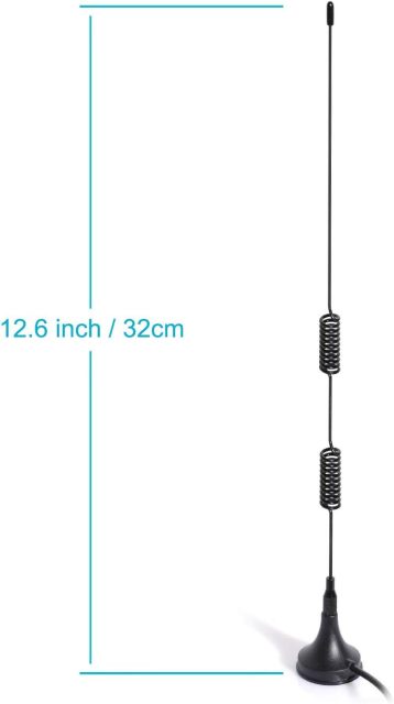 Bingfu Magnetic Base FM Radio Antenna FM Antenna and AM Loop Antenna for Pioneer Onkyo Yamaha Marantz Indoor Digital HD Radio FM Bluetooth Home Stereo Receiver AV Audio Video Home Theater Receiver