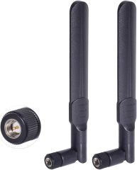 Bingfu Dual Band WiFi 2.4GHz 5GHz 5.8GHz 8dBi SMA Male Antenna (2-Pack) for Wireless Vedio Security IP Camera Recorder Surveillance Recorder Truck Trailer Rear View Backup Camera Reversing Monitor