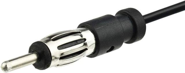 Bingfu Universal Car Stereo AM FM Dipole Antenna,Hidden Adhesive Mount AM FM Radio Antenna for Vehicle Car Truck SUV Radio Stereo Head Unit Receiver Tuner,10 feet Cable DIN Plug Connector