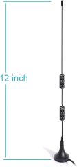 Bingfu Dual Band VHF UHF 136-174MHz 400-470MHz Ham Radio Antenna Handheld Two Way Radio Magnetic Base SMA Male Antenna for Ham Radio Walkie Talkie Icom Yaesu Vertex Standard Horizon Marine VHF Radio