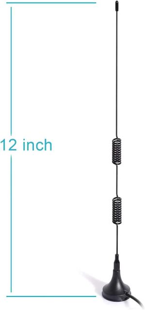 Bingfu Dual Band VHF UHF 136-174MHz 400-470MHz Ham Radio Antenna Handheld Two Way Radio Magnetic Base SMA Male Antenna for Ham Radio Walkie Talkie Icom Yaesu Vertex Standard Horizon Marine VHF Radio