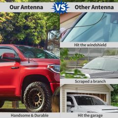 Bingfu Vehicle Short Antenna Mast Car Truck Antenna Replacement for Toyota Tundra Tacoma Sienna FJ Cruiser RAV4 Highlander Corolla Prius Titan XD Frontier Xterra Rogue Juke Murano Note Honda CR-V