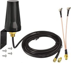 Bingfu Cellular 4g LTE SMA Antenna - with TS9 Splitter Cable - Compatible with Verizon AT&T T-Mobile Sprint 4G LTE Mobile Hotspot MiFi Router Cellular Mobile Broadband Modem USB Modem Dongle Adapter