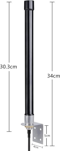 Bingfu 4g LTE Long Range Cellular Trail Camera Antenna Wall Mount - Compatible with Spypoint Link Micro Covert Spartan Stealth Tactacam Muddy Wildlife Hunting Game Cam Outdoor Mobile Security Camera