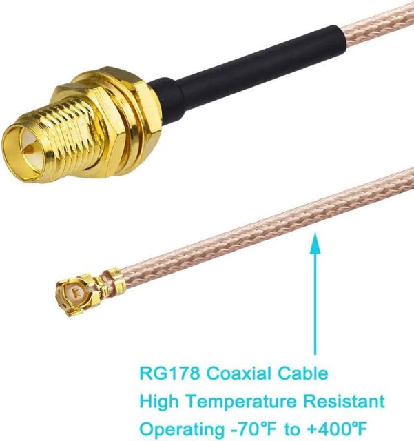 Bingfu Dual Band WiFi 2.4GHz 5GHz 5.8GHz 8dBi RP-SMA Male Antenna 20cm 8 inch RG178 U.FL IPX IPEX to RP-SMA Female Cable 4-Pack for WiFi Router Wireless Mini PCI Express PCIE Network Card Adapter